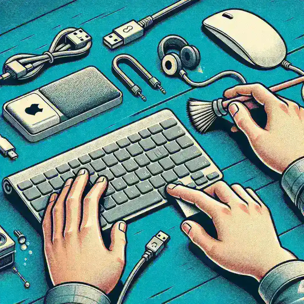 How Should I Safely Unplug and Clean Peripherals?