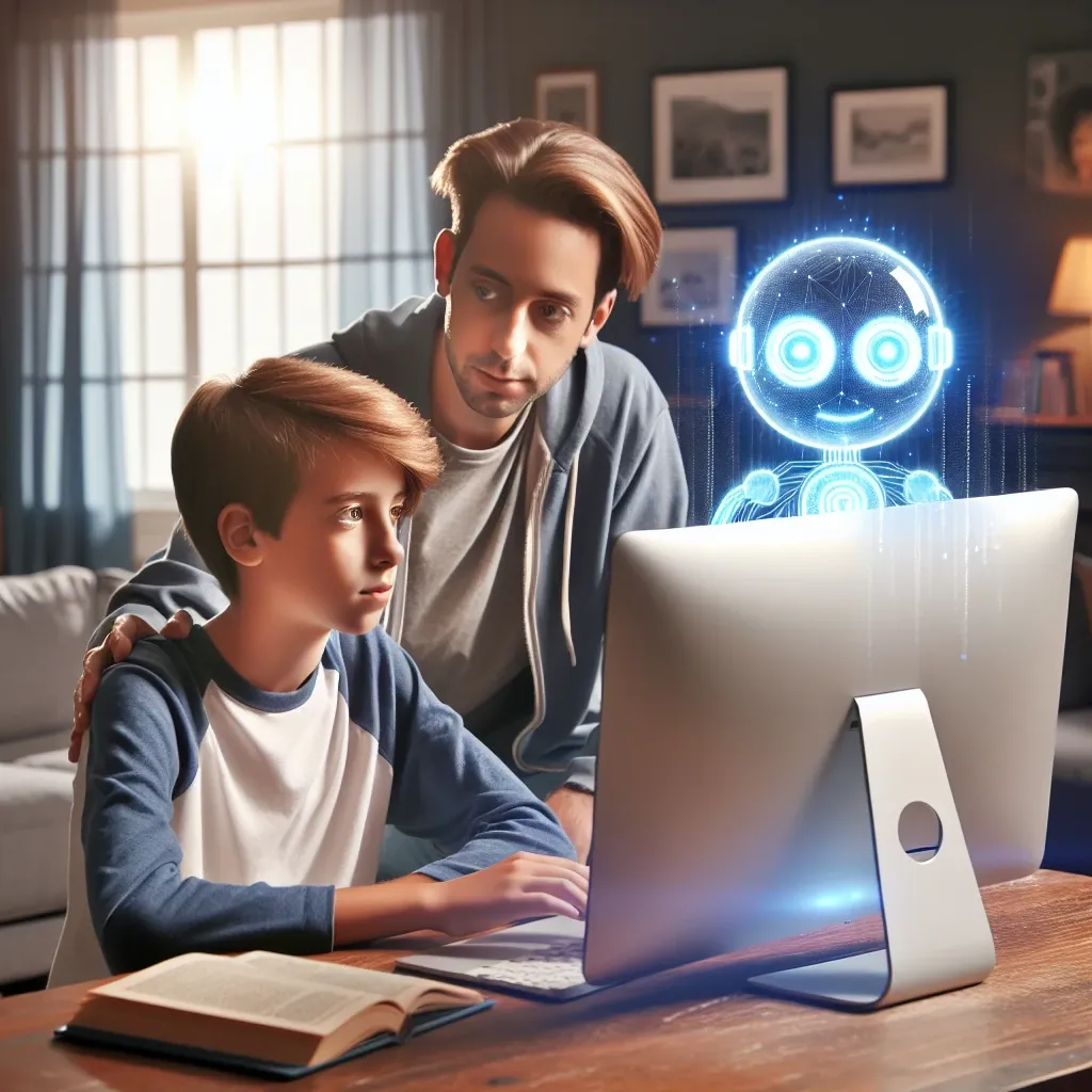"Parents reviewing AI controls on Instagram for youth safety, illustrating Meta's new parental features."
