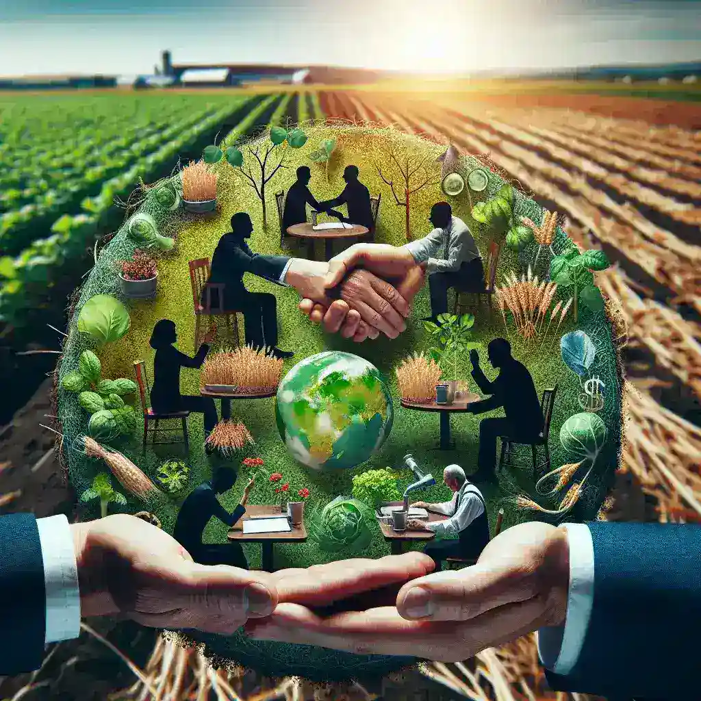 "RFK Jr. discussing organic farming practices at a green rally, highlighting his advocacy for environmental sustainability and forging unexpected political alliances."