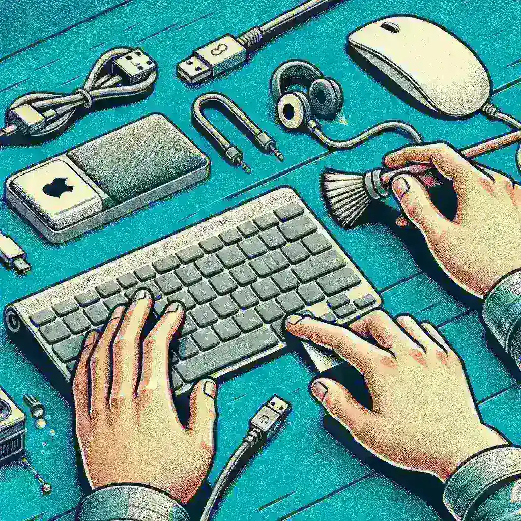 How Should I Safely Unplug and Clean Peripherals?