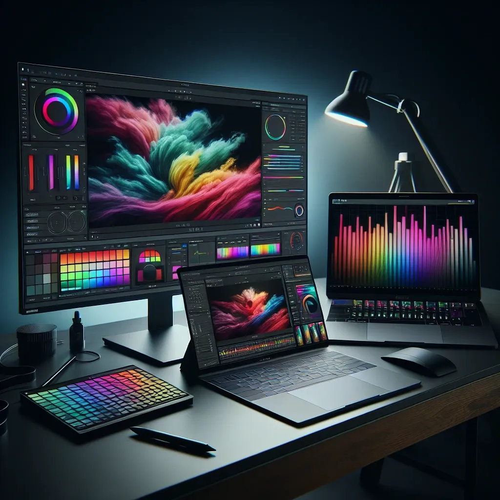 What makes a laptop ideal for professional color grading and HDR work?